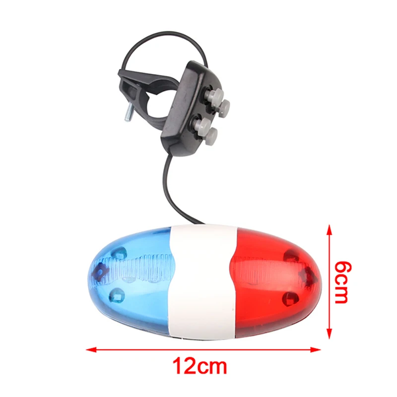 Kit Feux Sonores Vélos - Lampe LED & Klaxon Électronique Sirène, 6 Sons, Étanche