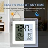 Digital Battery Operated Alarm Clock With Auto Backlight, Indoor Temperature Humidity, 12/24H, Date, Desk Clock, Durable 2