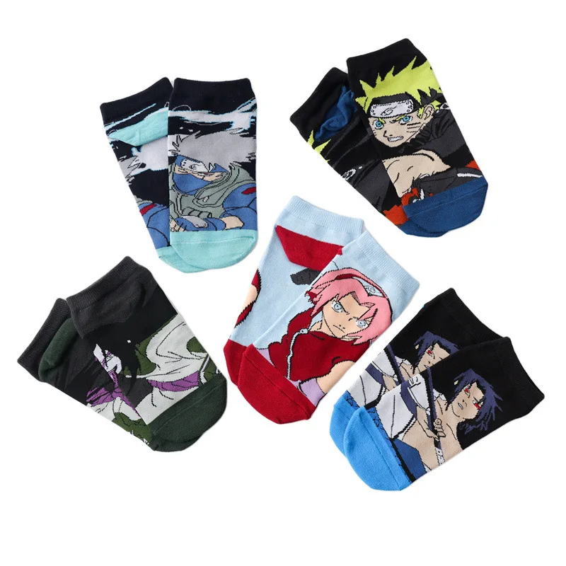 Naruto Socks sanime figure Kakashi Sasuke Orochimaru Sakura Ladies socks casual Cute socks kids socks Boy girl socks Gift socks