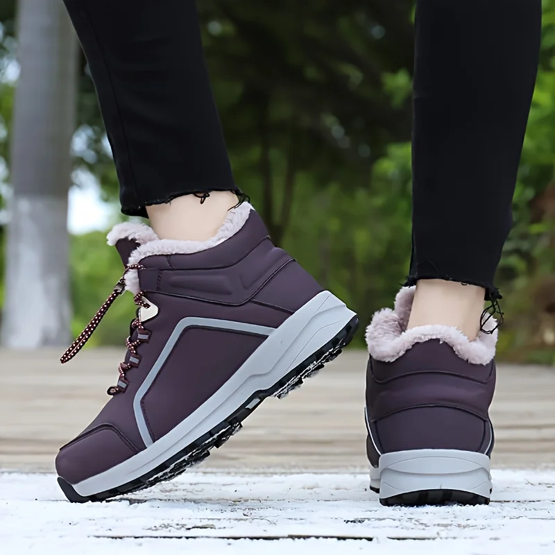 

Women's Fashion Warm And Comfortable Snow Boots Lace-up Winter Shoes