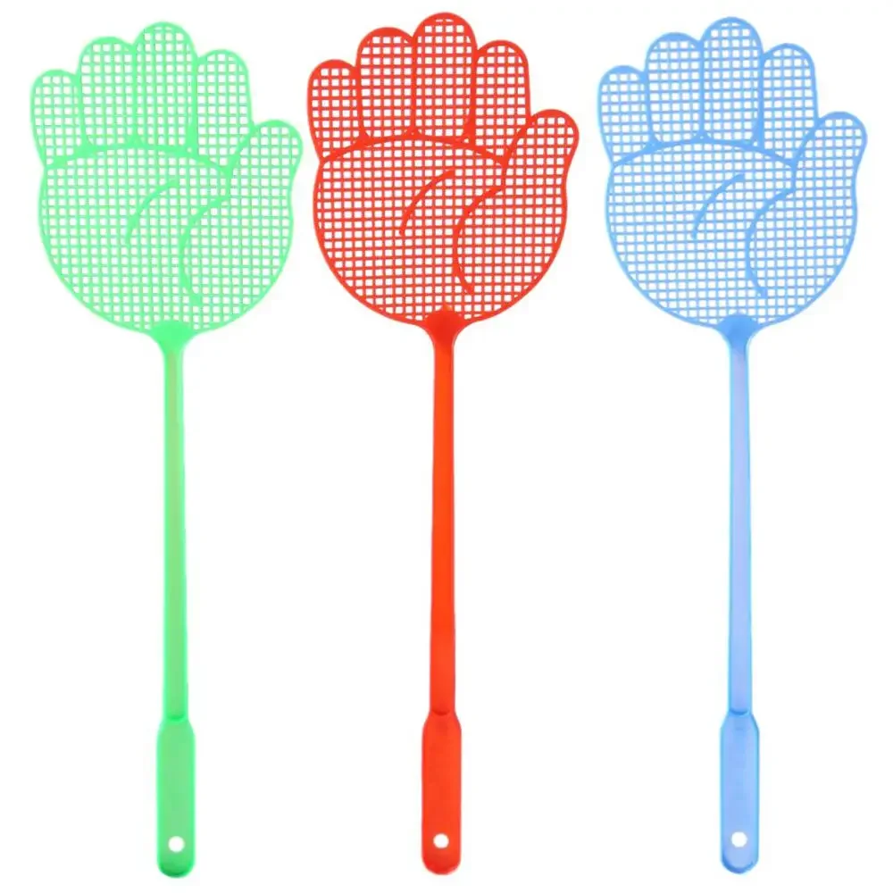 Fly Swatters Cute Palm Pattern Plastic Flyswatters Mosquito Pest Control Insect Killer Home Kitchen Accessories Random Color fly swatter