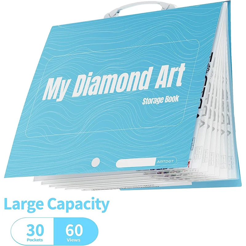 ARTDOT Storage Book For 5D Stitch Diamond Painting Art Tools A3 A2 A1 Storage Folder Diamonds Painting Kits Accessories