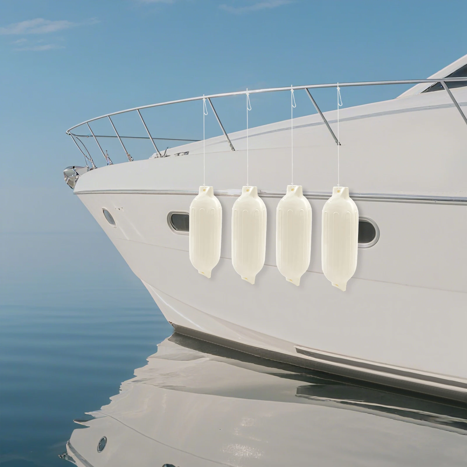 1 Pcs Inflatable Boat Fenders Sailboats PVC Fenders Yacht Inflatable Bumpers Boats Accessories For 7-9m Boats