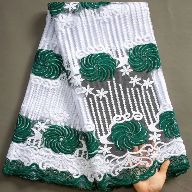 

Французская Тюлевая молочная шелковая кружевная ткань с блестками 2023 новейшая африканская сетчатая кружевная ткань для шитья женских вечерних платьев S3453