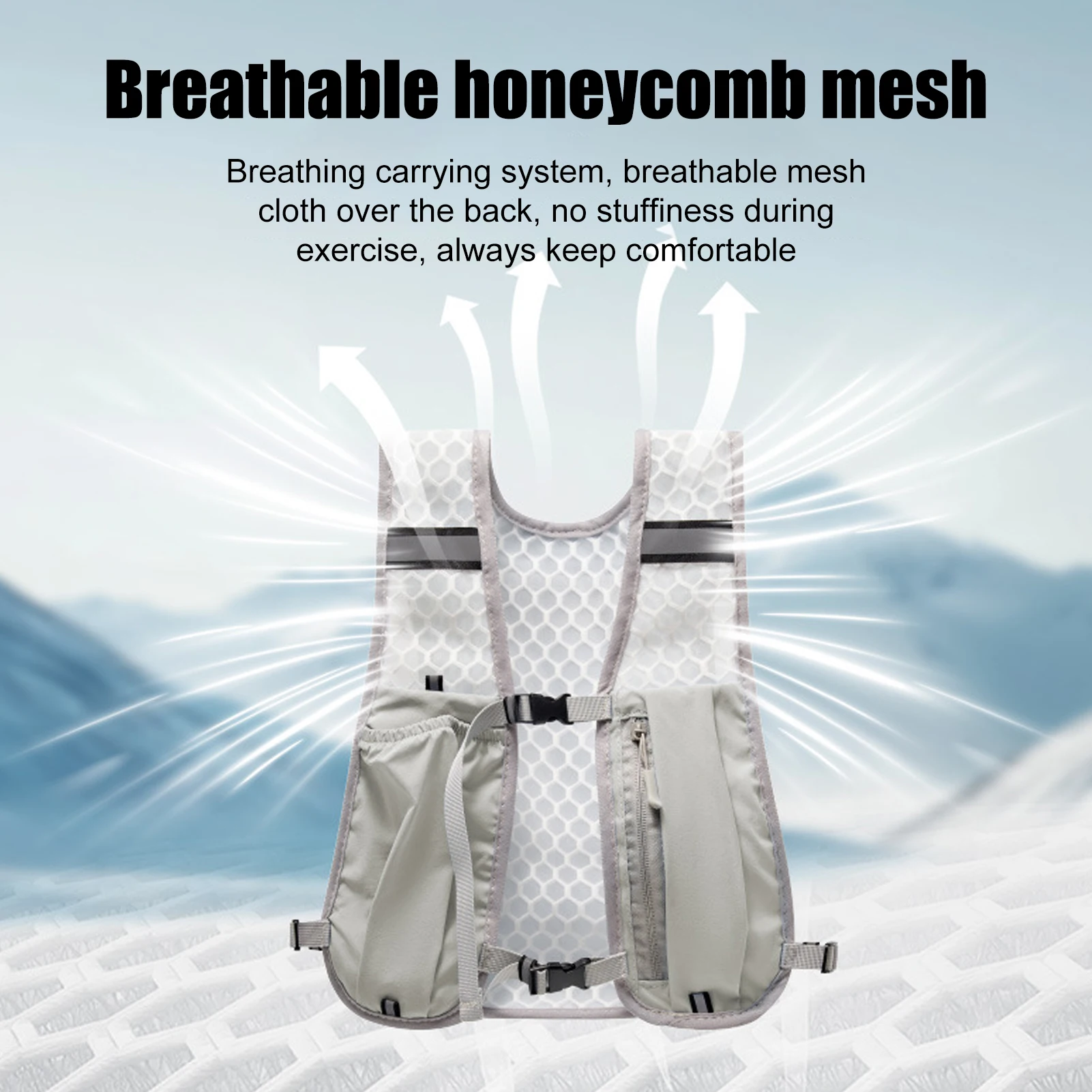 Running Water Bottle Storage Vest 6