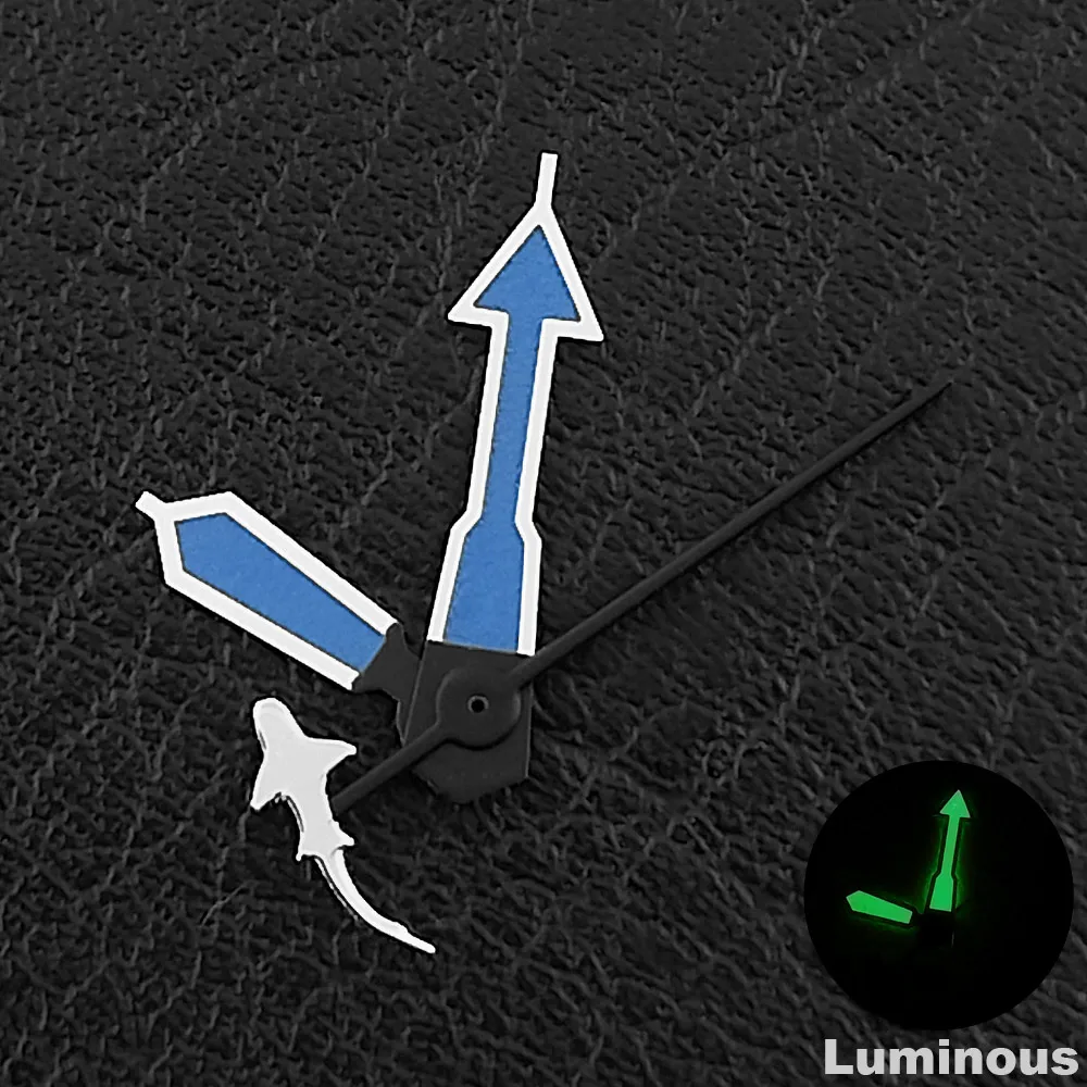 Green C3 Luminous 12.5mm Watch Hands - Premium Watch Accessories and Parts