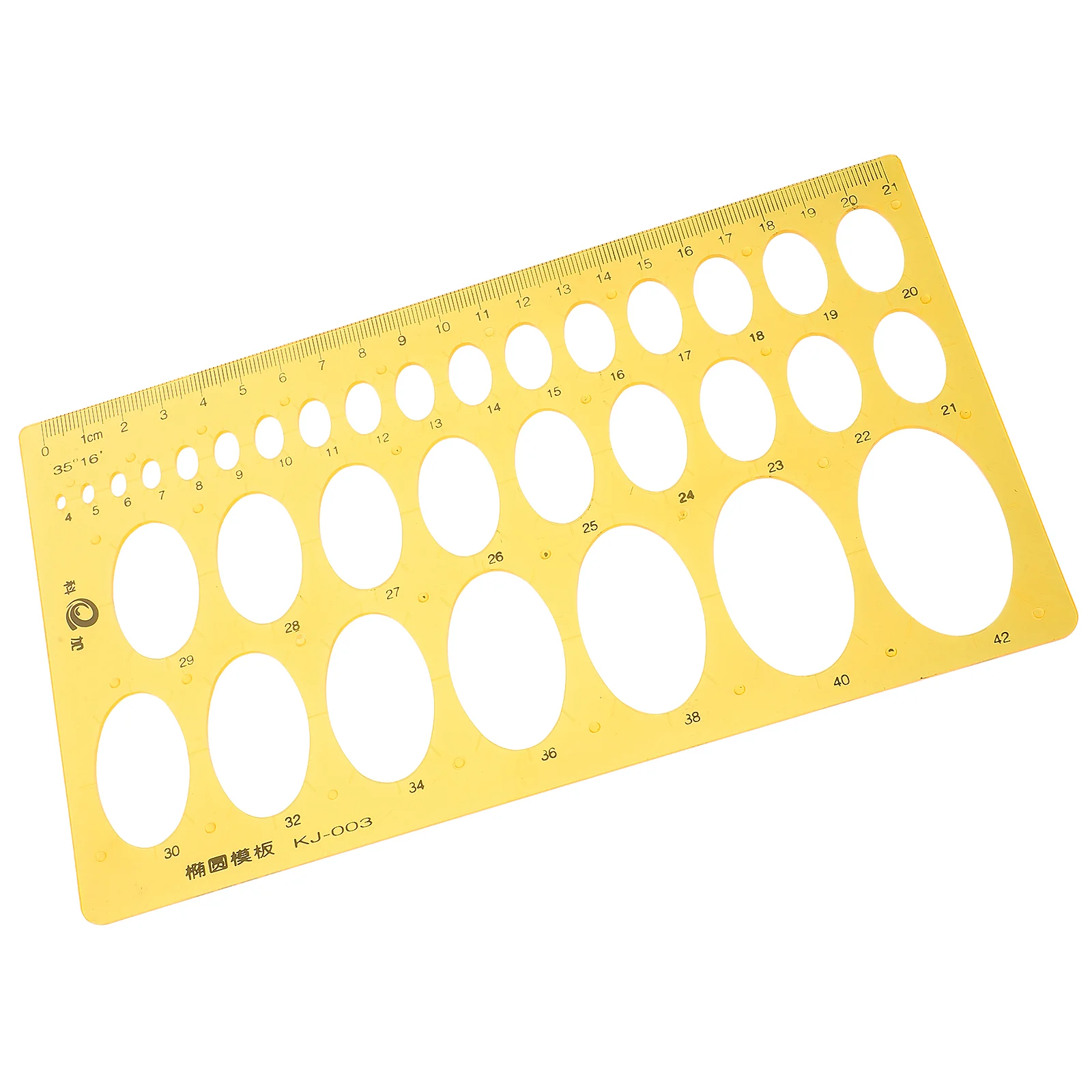 

Ellipse Draft Rulers Plastic Drawings Templates Measuring Geometric Rulers for School Office (Orange)