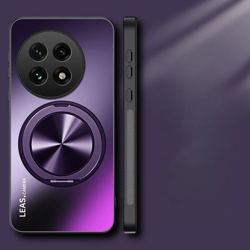 Frosted Magnetic Bracket Shockproof Bumper Case