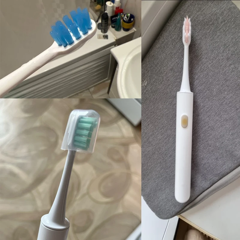 12 pçs para xiaomi mijia t300/t500 substituição cabeças escova de dentes elétrica cabeças macio dupont adequado bocais floss presentes