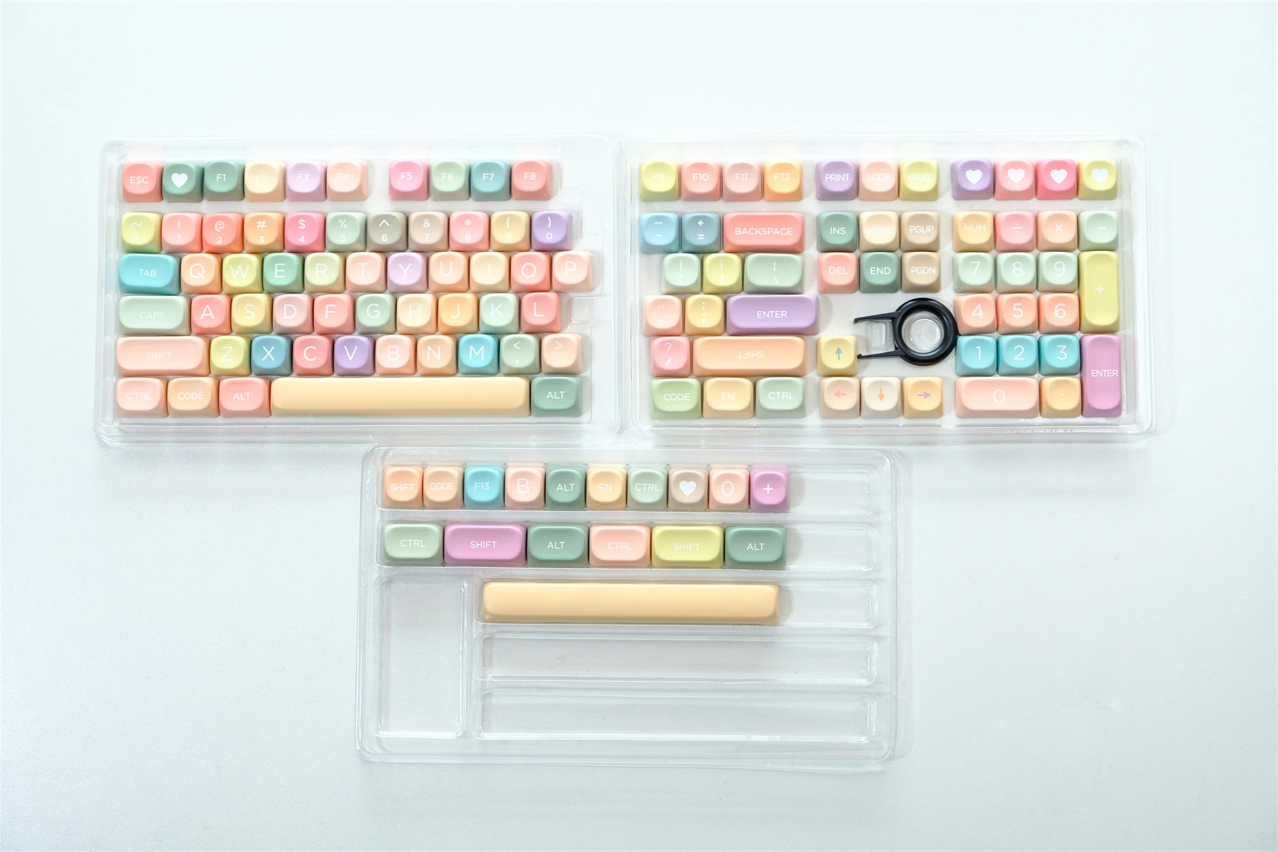 Keycap, Chaves doces coloridas, 126 teclas para teclado mecânico, fazendo