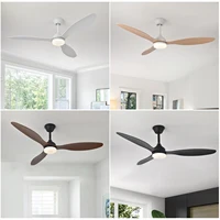 Ventilateur de plafond avec lumière, ventilateur de plafond à profil bas de 25 pouces/42 pouces/52 pouces avec télécommande, pour intérieur et extérieur couvert 1