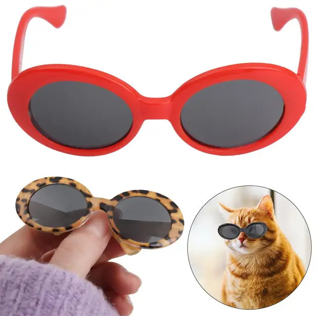 1PC Lovely Pet Eyeglasses Multicolor Square Round Triangle Glasses Fashion Cool Cat Dog Photos Props Accessories Pet Products 3