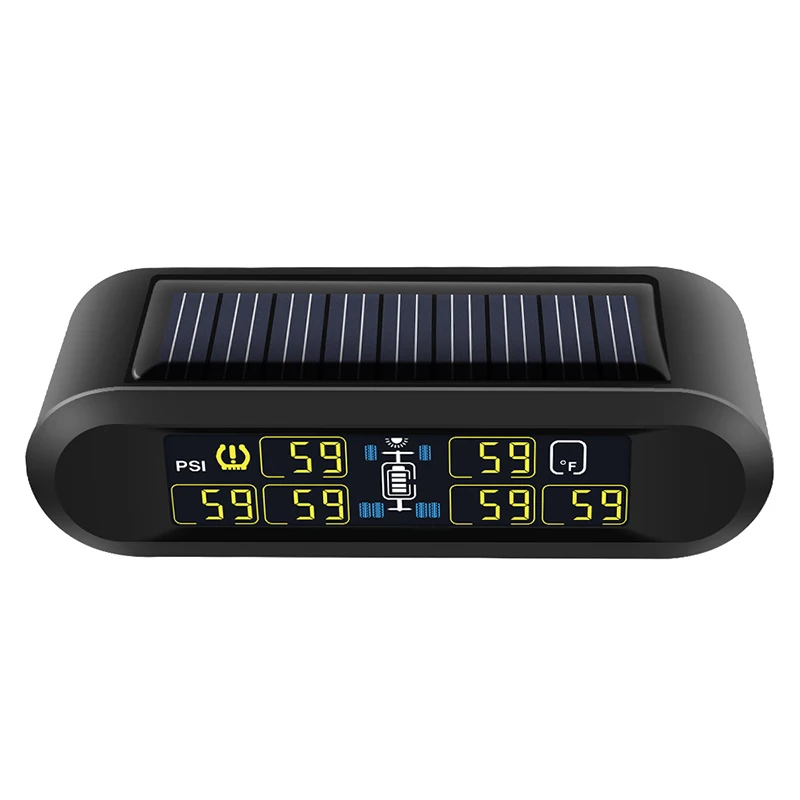 CAREUD 6 Wheel External Sensor Wireless Car Pressure Monitoring System RV Trailer Vehicle TPMS