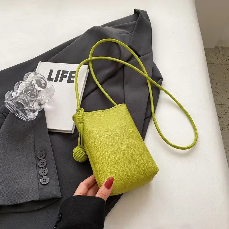 Women Leather Small Crossbody Bag Designer Cell Phone