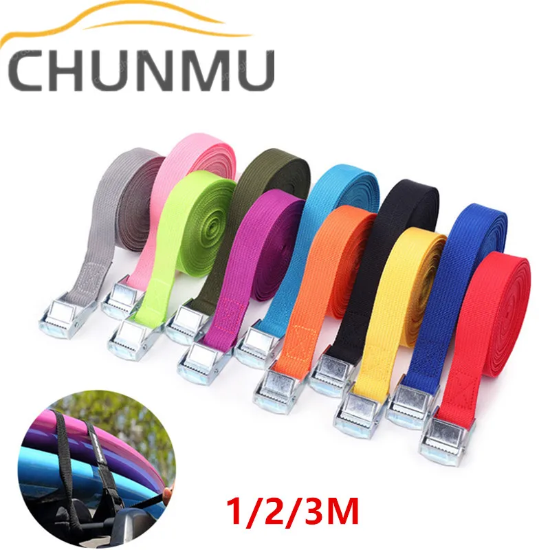 Buckle Tie-Down Belt Cargo Straps for Car Truck Motorcycle Bike Tow Rope Strong Ratchet Binding Belt Auto Luggage Cargo Strap cargo straps luggage strap cargo tie down strap tie down straps lashing strap