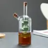 Oil and Vinegar Dispenser Glass, 2 in 1 Oil and Vinegar Bottle, Cruet Bottle 1