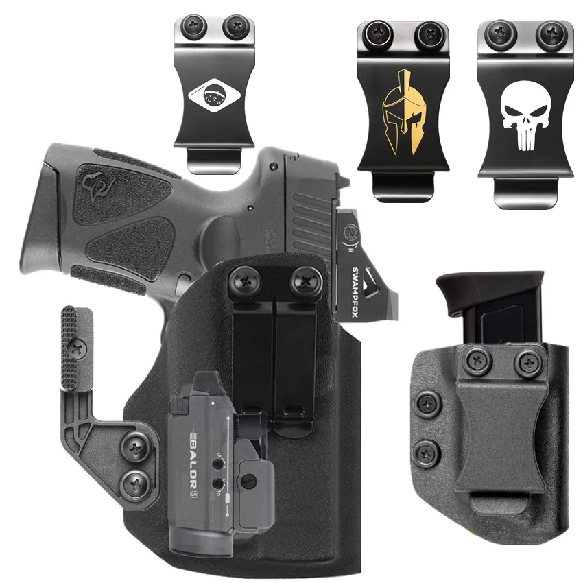 Fondina Interna Kydex Per Taurus Taurus G2C G3C Pt111 Con Luce Tattica Per Torcia Olight Baldr S Pl Mini 800 Lumen Gm23