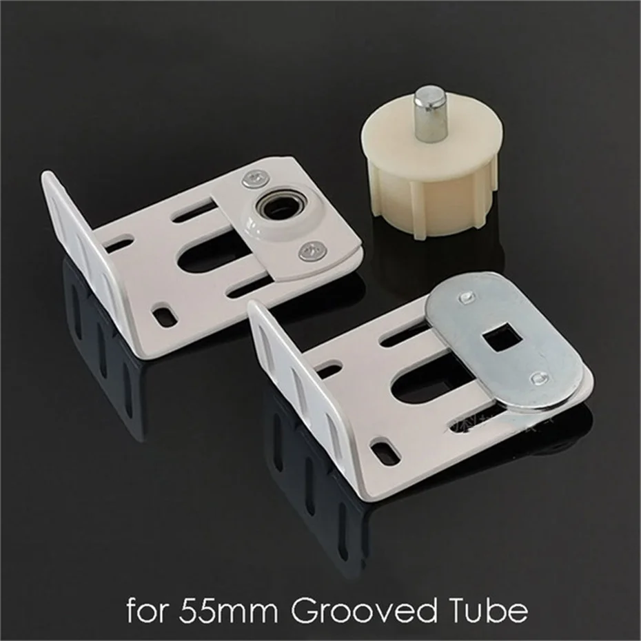 Suporte de Cabeça Mais Suporte de Cauda Mais Plugue da Cauda para Dooya 55 mm Tubo Sulcado Suportes Fixos Acessórios para o Obturador de Rolamento de Levantamento Elétrico