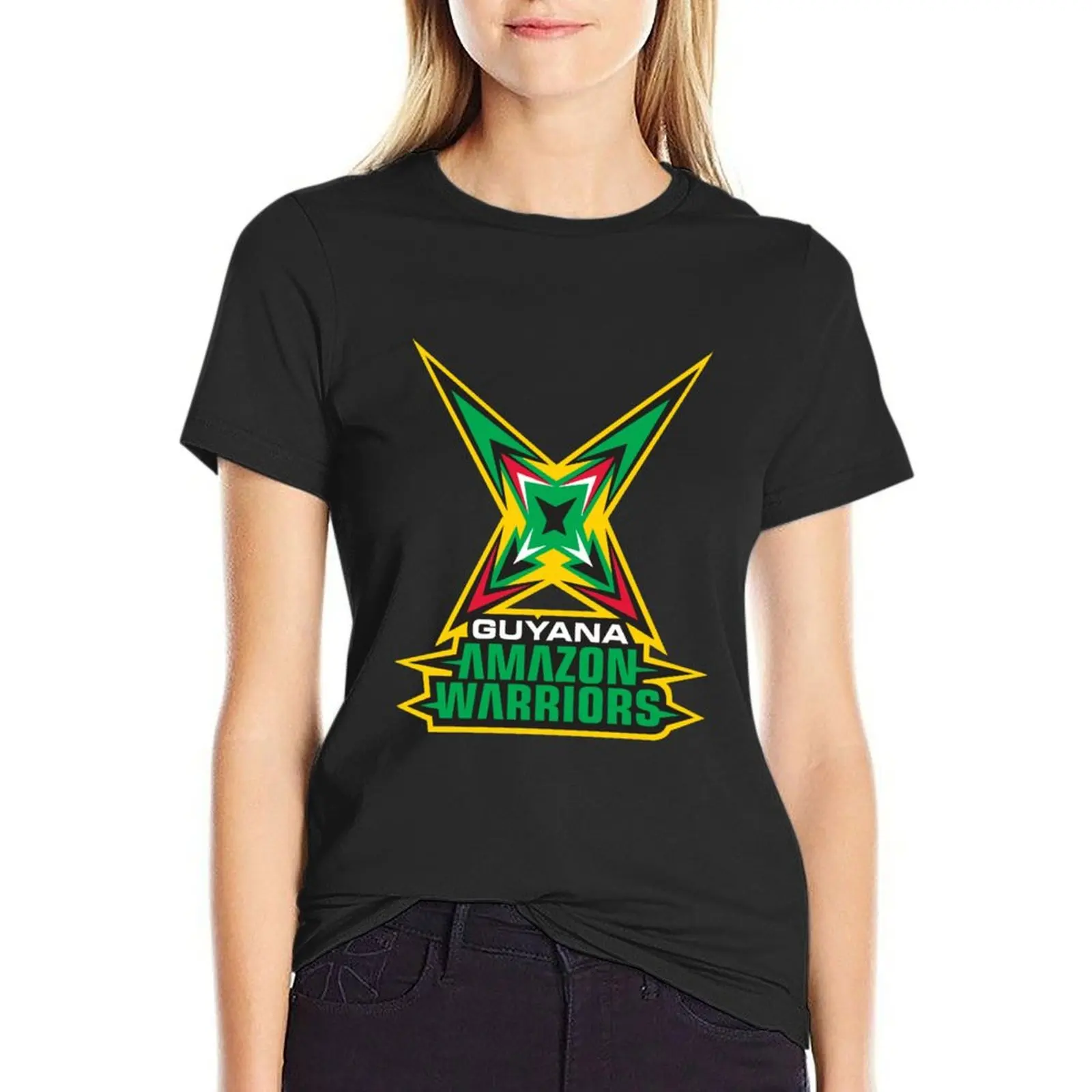 T-Shirt Guyana Amazon Warriors Plus Size Top Top T-Shirt Donna