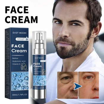 Crema per il viso al retinolo per uomo Rassodante Lifting Schiarente Dissolvenza Linee sottili Anti Gonfiore Idratante Nutriente Cura della pelle del viso