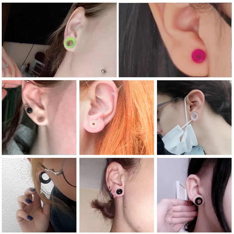 ZS 1 Pair Colored Acrylic Ear Plug And Tunnel Clear Green Black Ear Gauges 2-16MM Screw Expander Sterchers Piercing Jewelry piercing jewelry ear piercing jewelry body piercing jewelry body jewelry