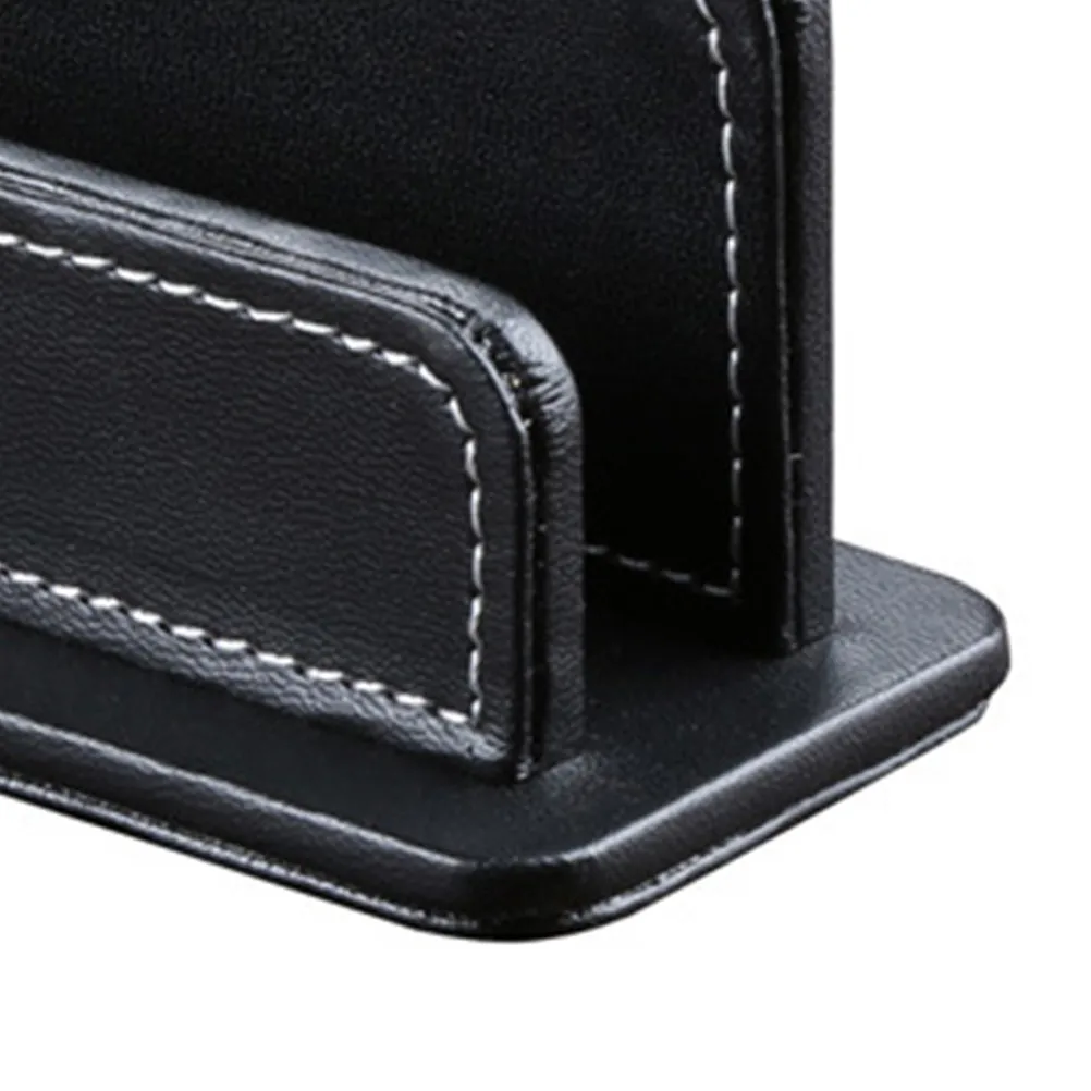 우아한 PU 비즈니스 카드 홀더, 명함 보안 보관, 간편한 접근, 세련된 사무실 책상 정리함