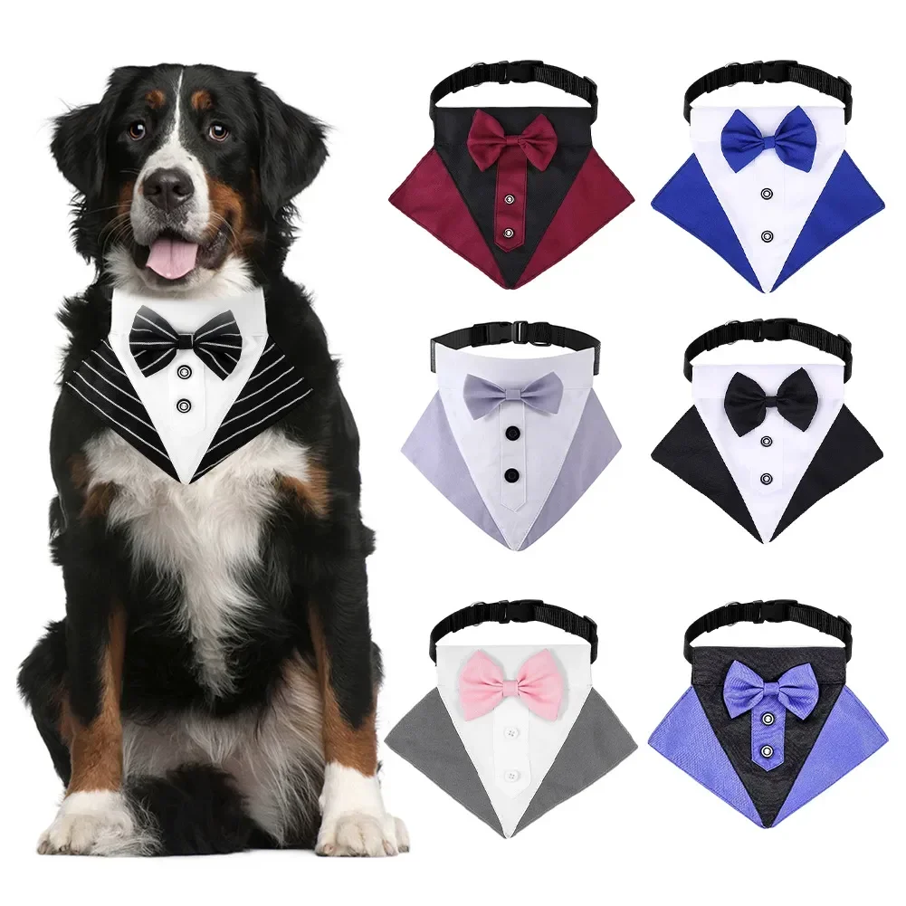 

Adjustable Cute Cotton Dog Necktie Pet Dog Cat Grooming Formal Tie Collar Comfortable Dog Suit Tuxedo Bow Ties Pet Accessories