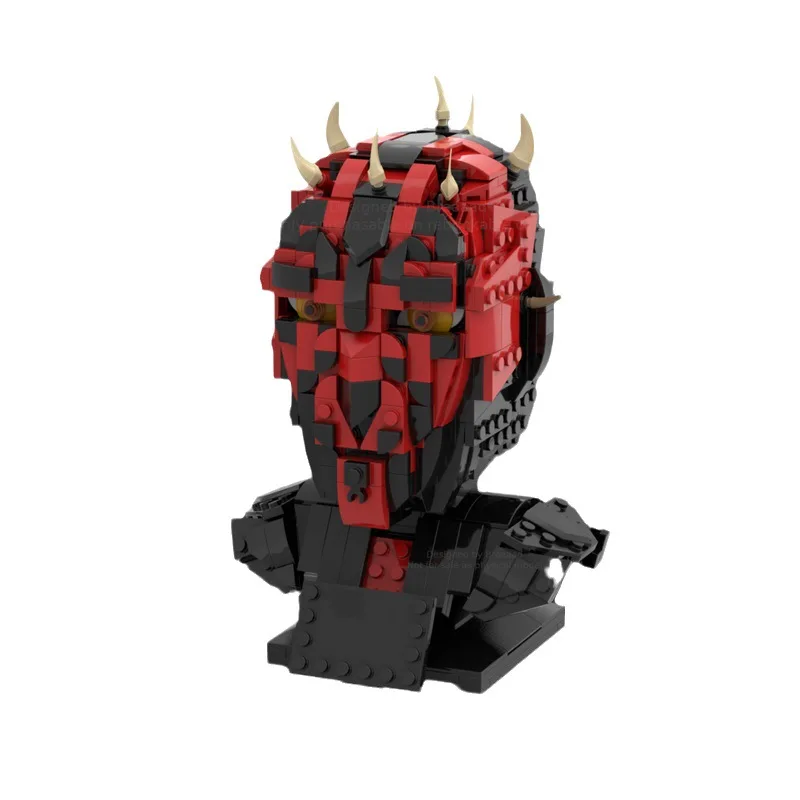 Star Wars Battle Busto Casco Classic Movie Blocks Modello Assemblato Clonato Mandalorian Busto Casco Giocattoli Per Bambini Regali