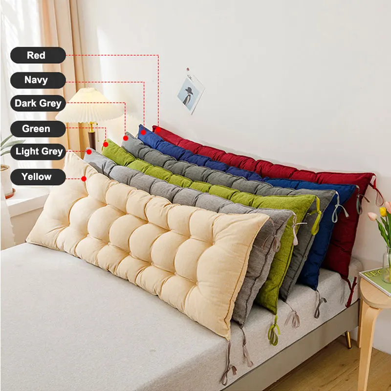 

Headboard Reading Body Pillows Chair Bedside Lumbar Chair Reading Pillow Wedge Backrest Pillow Household Cojines Exterior Jardin