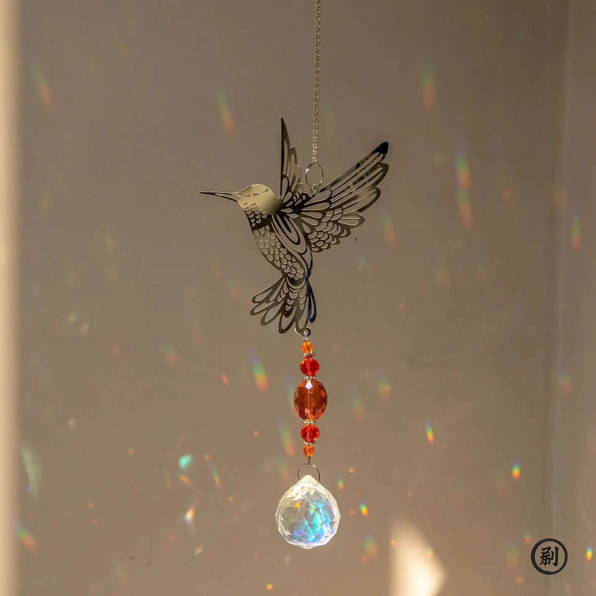 Crystal ornament Crystal Sun Catcher Prisms Hanging Rainbow Chaser Window Wind Chime Tree of Life Home Decoration Car Art Hanging Pendant
