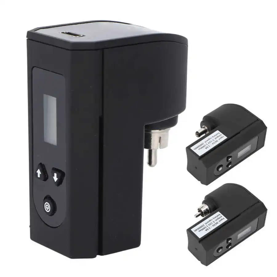 Wireless Tattoo Power Supply Digital LCD Display Large Capacity Battery Pack & DC Tattoo Machine Power Supply Accessories tattoo accessories,tattoo power supply,tattoo battery pack