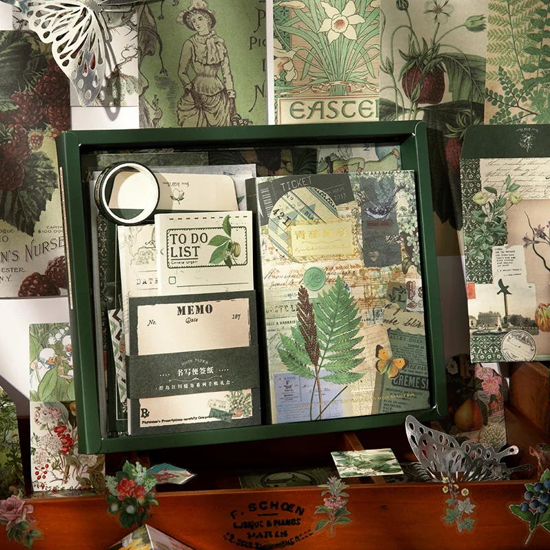 Decor Sticker Gift Box Set Waterproof PET DIY Scrapbooking Junk Journal Decoration Stationery Stickers 125pcs/Set