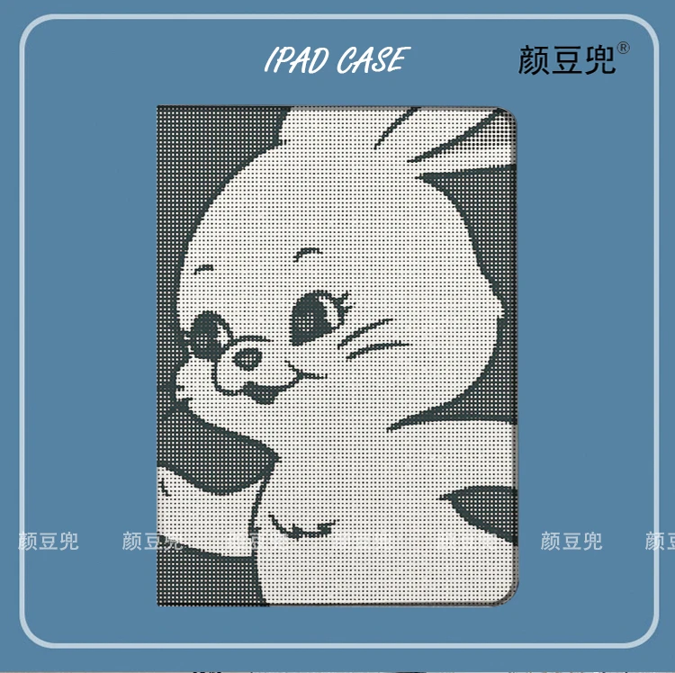 

New Jeans Anime HANNI rabbit For Samsung Galaxy Tab A7 Lite 8.7 2021 Case S9 Plus Tri-fold stand Cover Galaxy Tab S6 Lite S8 S7
