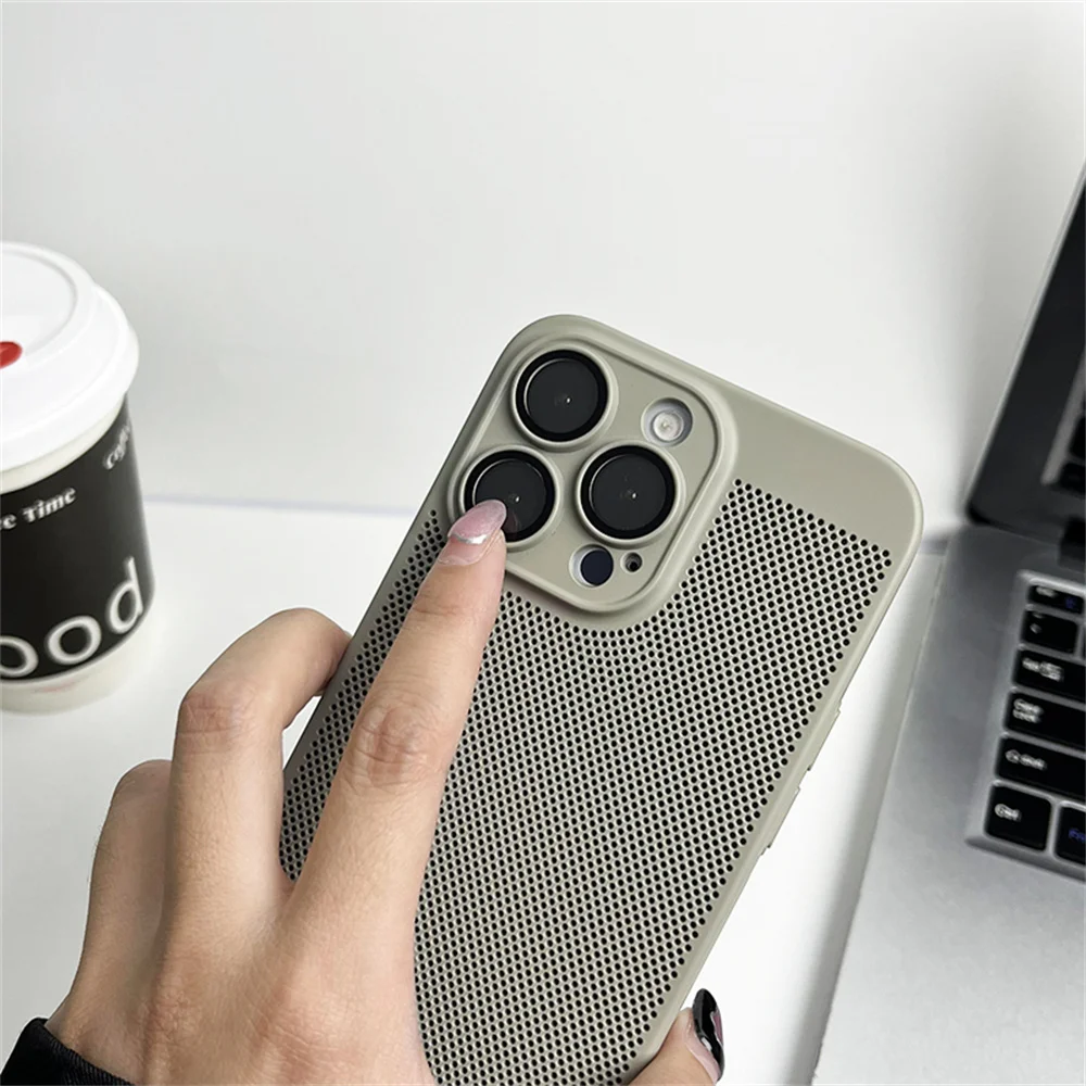 Enhanced Cooling Matte Metallic Heat Dissipation Phone Case Cover