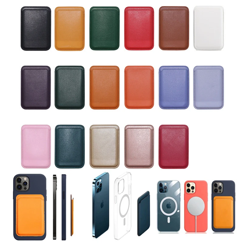 Per Iphone Magsafe Wallet Leather Magnetic Card Per Iphone 14 12 13 Pro Max 11 Magsafing Case Magmagnet Macsafe Card Pocket Slot