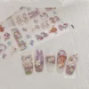 Cartoon Rabbit Deer Nail Stickers Bambi Grace Nail Art Light Color Cute Bunny Flowers Nail Accessories Embossed Nail Supplies 1