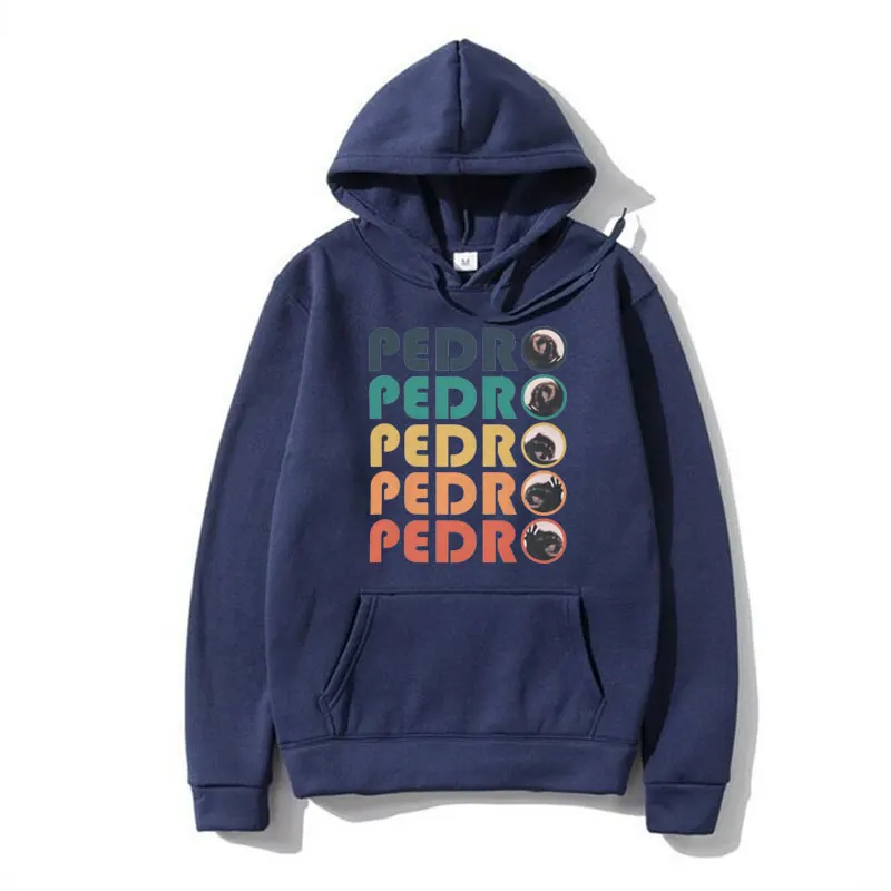 Funny Pedro Pedro Pedro Retro Colorful Graphic Hoodie Male Autumn Winter Fashion Oversized Pullover Sweatshirt Men Women Hoody