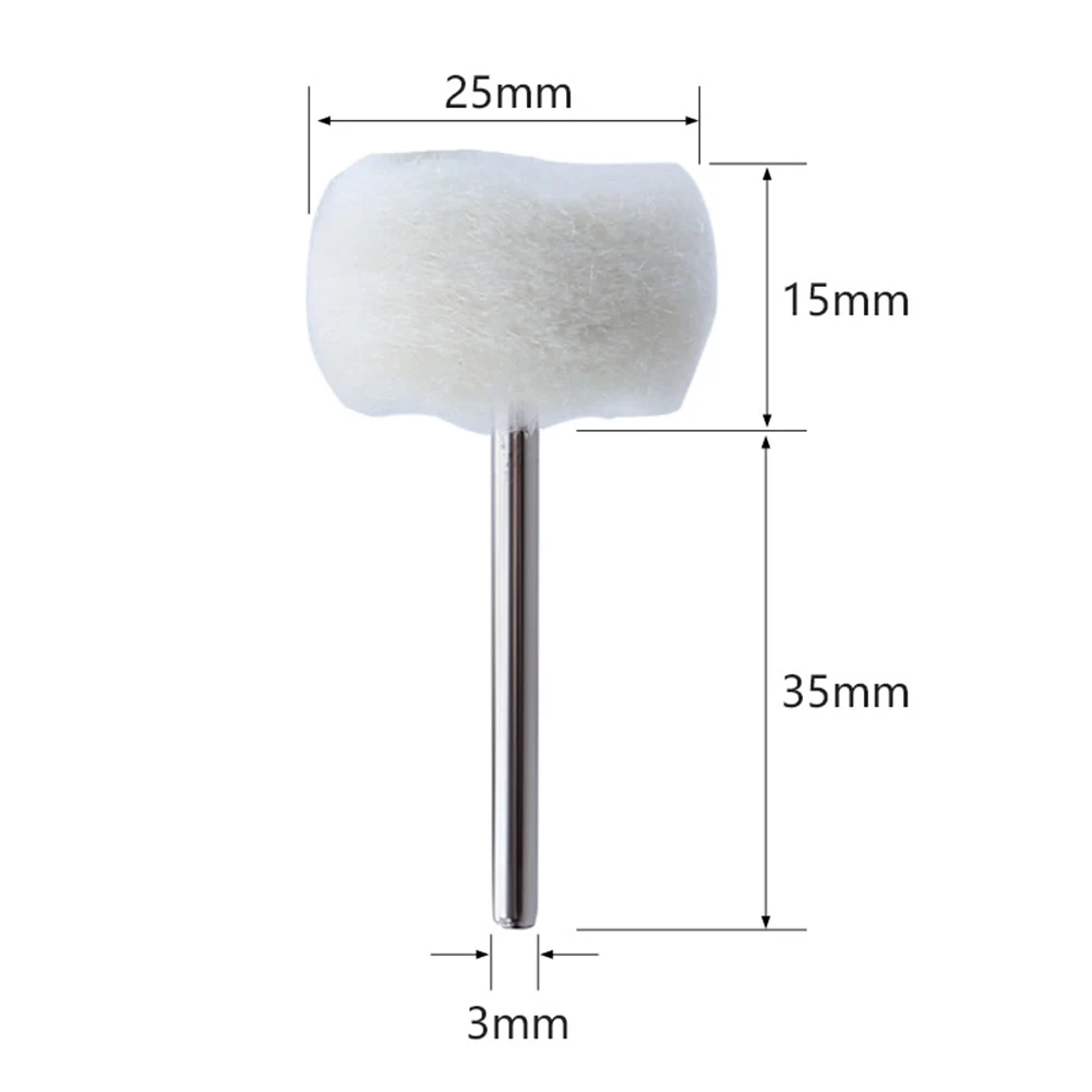 Wool Polishing Abrasive Brush Grinding Buffing Wheel Grinder Shank Fine Wool Finishing Ball Wheels Buffing
