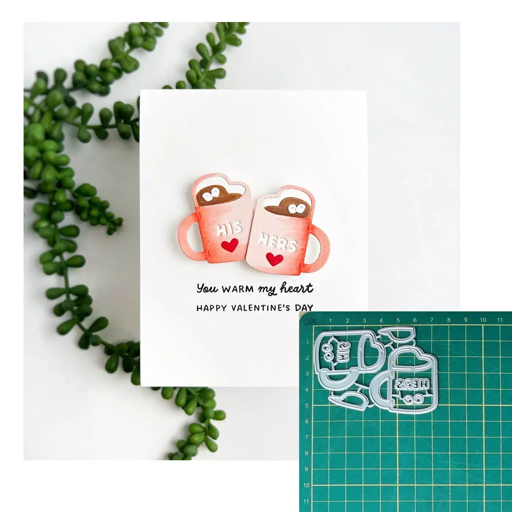 

Coffee cup Metal Cutting Dies Stencil DIY Scrapbooking Embossing Album Paper Cards Decorative Embossing