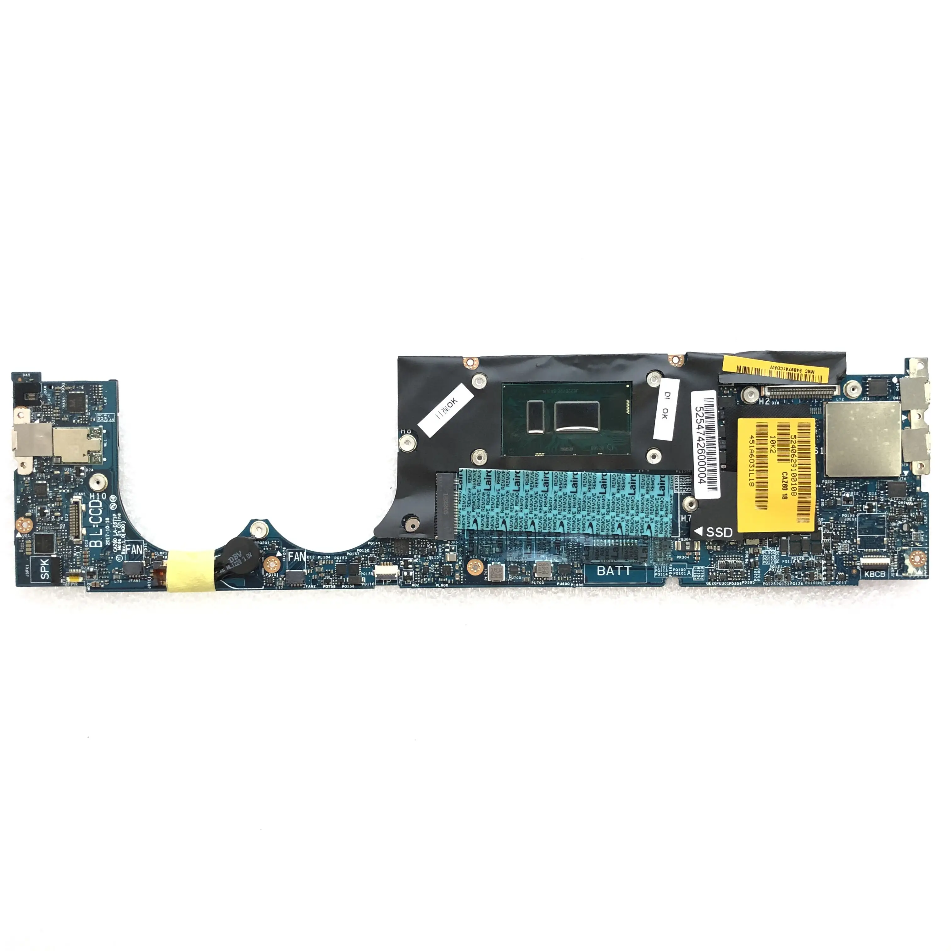 For Dell XPS 13 9370 Laptop Motherboard i5/i7-8th Gen CPU 4G/8G