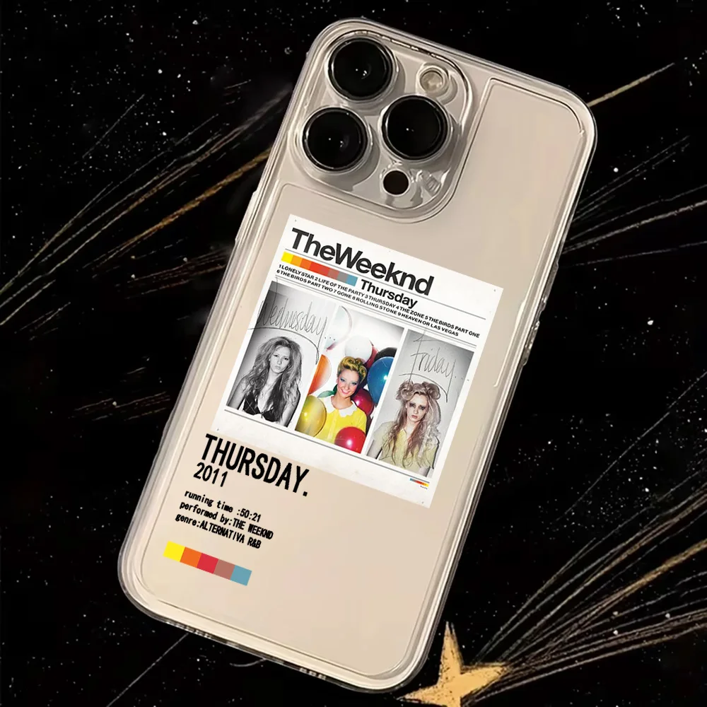 Clear TPU Back Cover with The Weeknd XO Design Phone Case