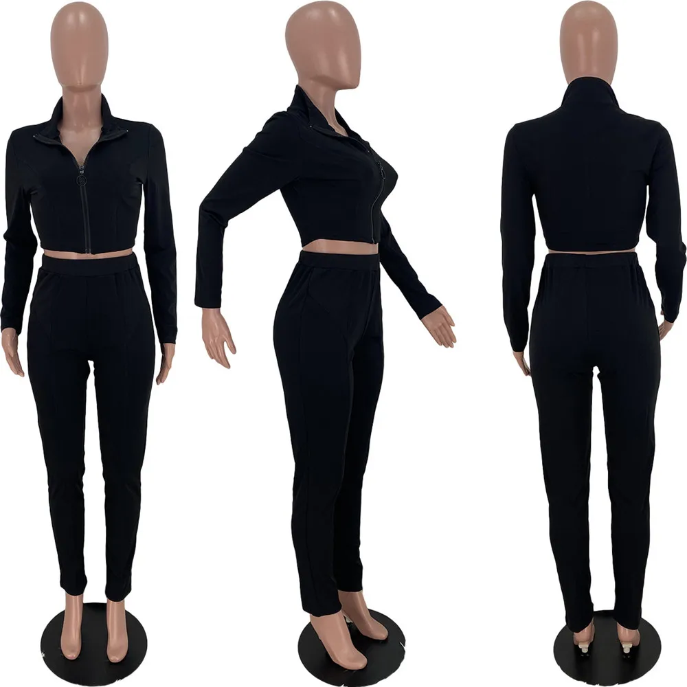 5Sets Bulk Wholesale Two Piece Set Women Outifit Cropped Top + Elastic  Leggings Jogging Set Body-Shaping Activewear Clothes 8626
