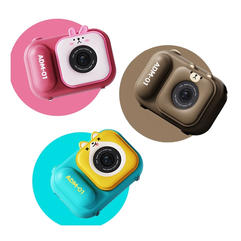 S11 48MP Handheld Bracket HD Dual-Lens Children Camera With Photo Video Support Fixed Multifunctional Camera, Easy Install Brown 3
