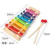 Wooden 8 Tones Multicolor Xylophone Wood Musical Instrument Toys For Baby Kids Wood Musical Instrument Toys Accessories 4