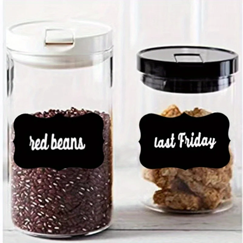 Black Label Waterproof Reusable Blackboard Sticker 120/300pcs for Kitchen Office Party