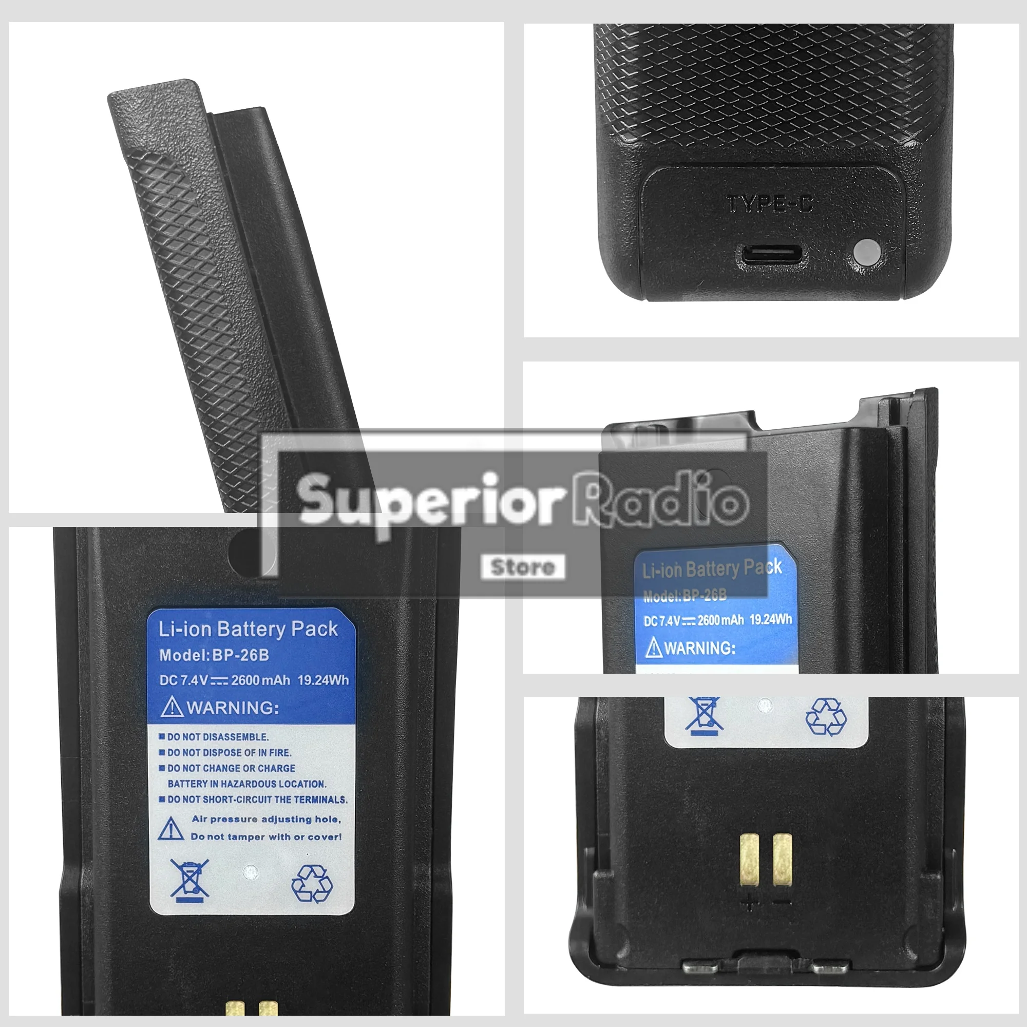  slider image of VR-N76 Walkie Talkie Li-ion