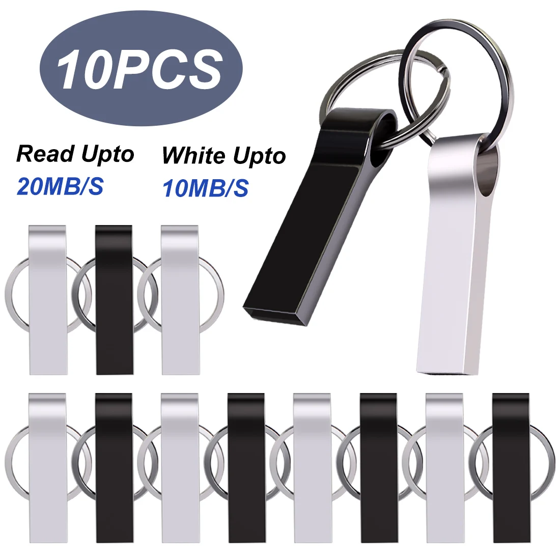 10PC USB Flash Drive 1GB 2GB 4GB 8GB 16GB 32GB 64GB 128GB