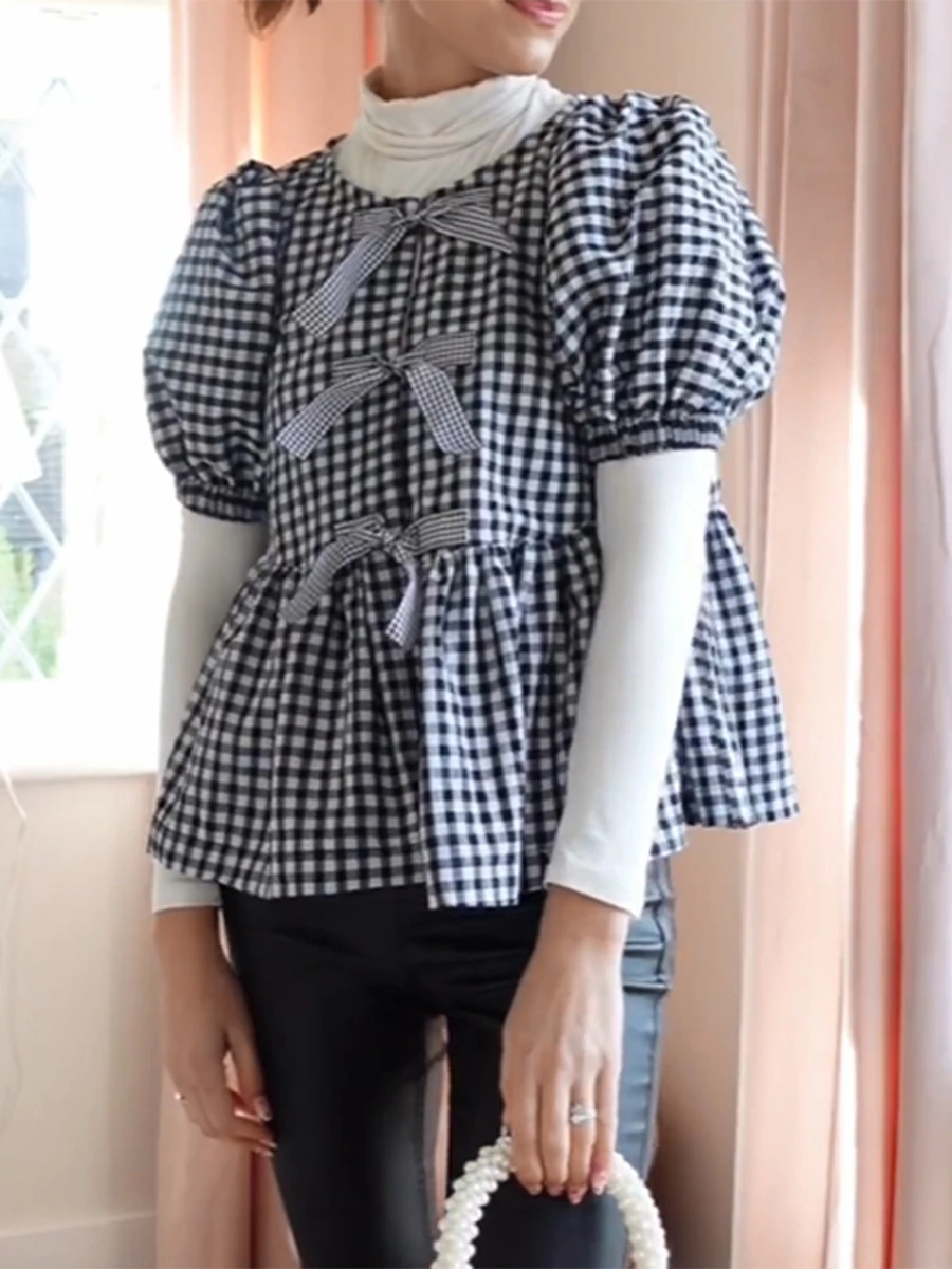 

Футболка женская базовая с коротким рукавом, повседневный топ с завязкой спереди, одежда в стиле гранж, на лето