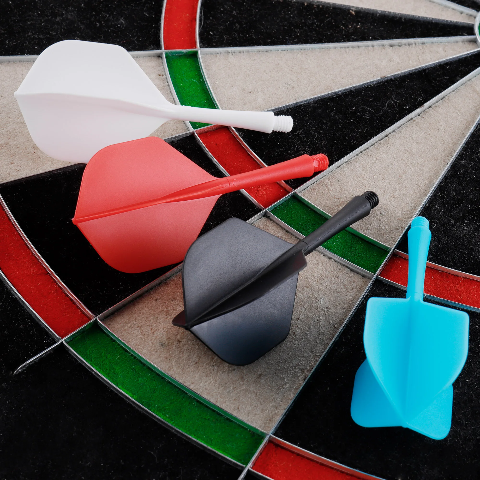 CyeeLife Dart Flights And Shafts,3 PCS One Piece Accessories Not Easy To Break And Fall Off,8 Colors