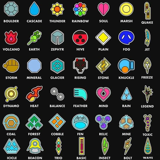 Pokemon Badges Kanto Pokemon Badges Kanto